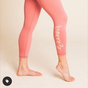 Barre3 x DYI Mauve High Waisted Midi Legging Small